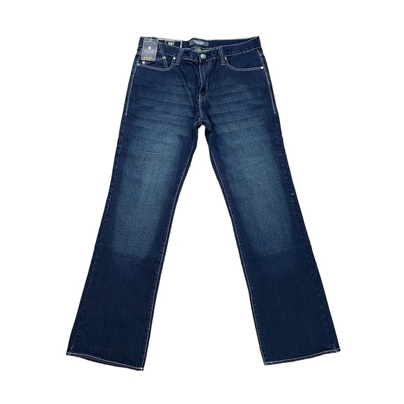 Rock & Republic Henlee Denim Blue Jeans - Men’s 36 Boot Cut Dark Wash, NWT - Picture 1 of 16